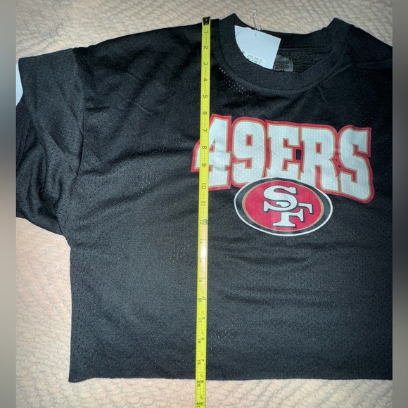 SAN FRANCISCO 49ERS AUTOMATIC DOWN LIGHTWEIGHT TOP WITH STRIPED SLEEVE Sz M NWT - Picture 9 of 15